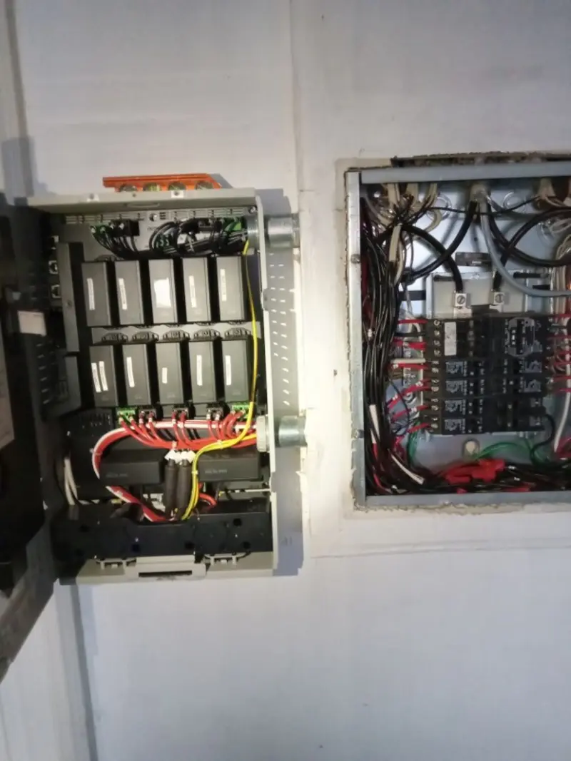 Electrical panel upgrade completed for Security Camera Wiring in Canaan